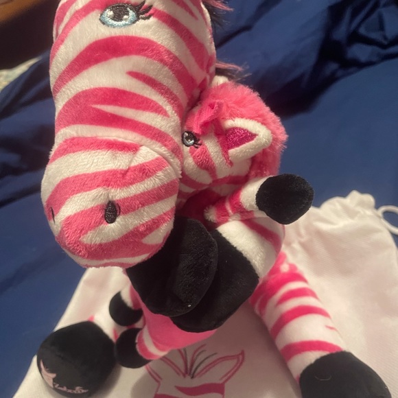 Pink zebra plush - Picture 4 of 9